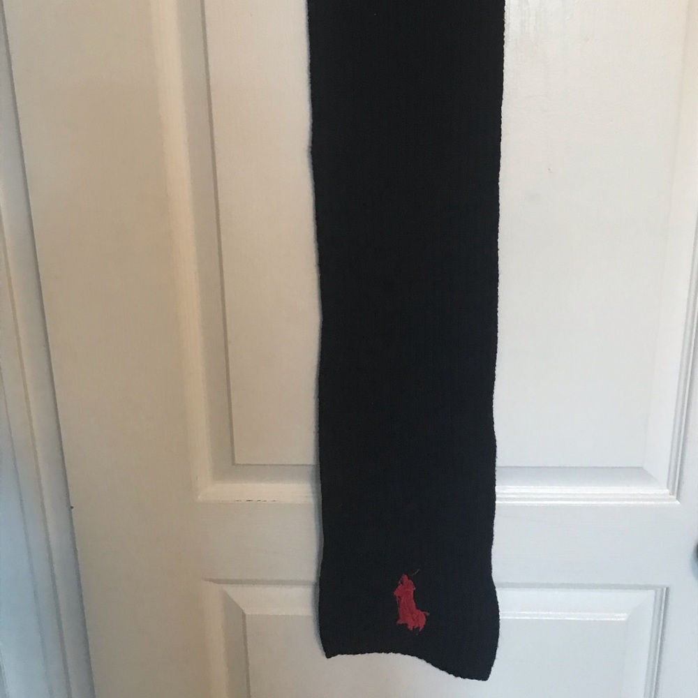 Ralph Lauren ribbed navy scarf
